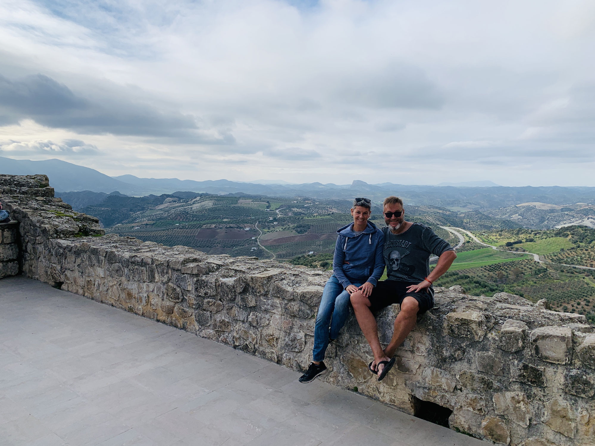 Torgit und Marc glücklich in Olvera, Südspanien.