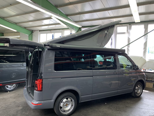 The VW T6.1 planBwagen from Spacecamper in the conversion