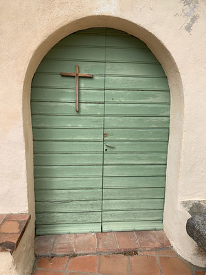 Door at the Ermitage Saint-Ferréol de Céret