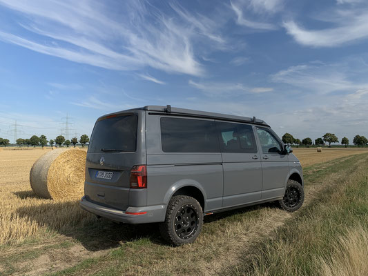 T6.1 SpaceCamper in pure gray auf Feld