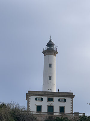Lighthouse at the port of Ibiza Town
