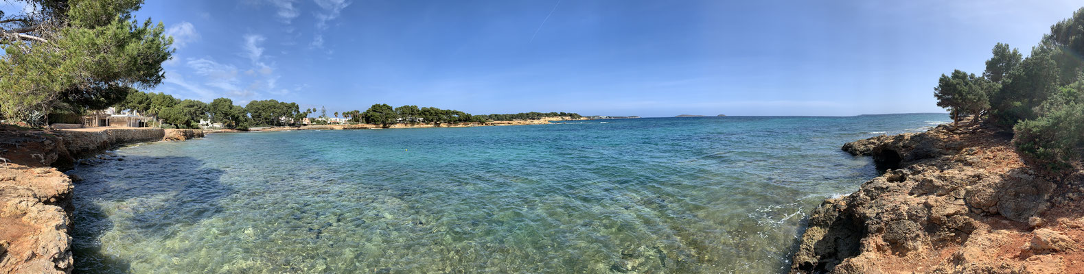 Vista del mar, Playa Babylon, Ibiza