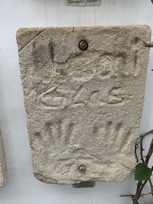 Calle Conquista, Ibiza, impronte di mani, Uschi Glas