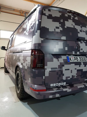 foiled VW T6.1 in the Bornheim shine plant