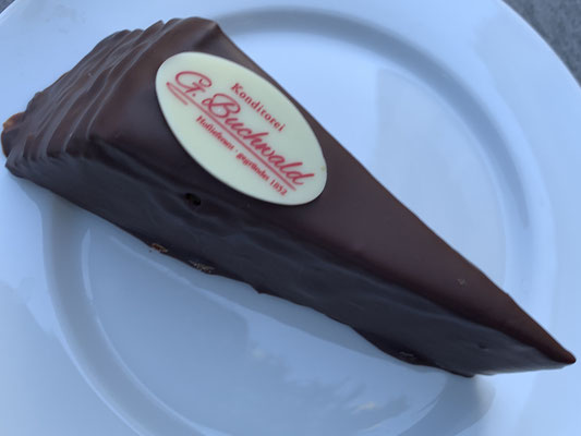 Baumkuchen en la pastelería Gustav Buchwald