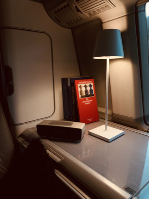 beautifully decorated interior in a white VW California