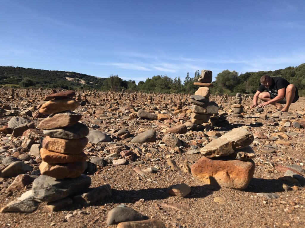 Cairn on the red river