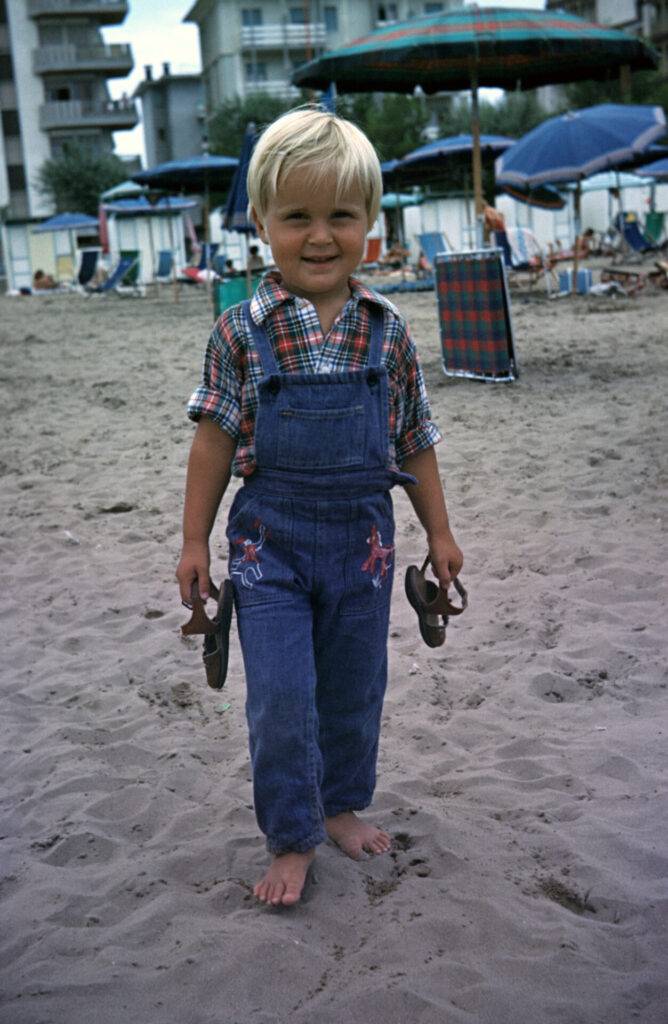 Marc Häusgen 1970 in Italië