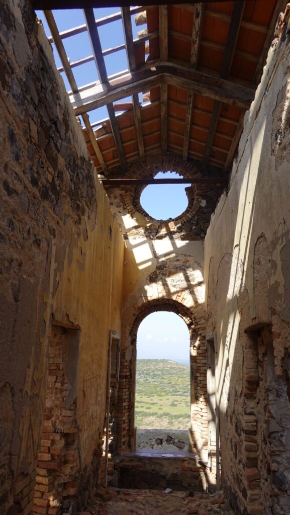 The ruins of Semaforo di Capo Sperone in Sardinia