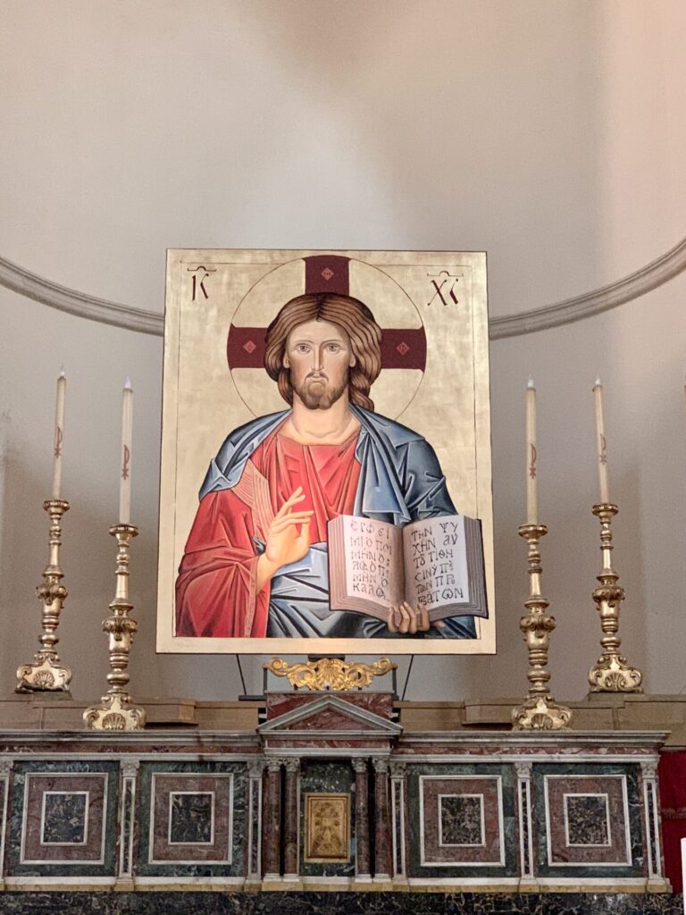 Tableau d'autel dans une église