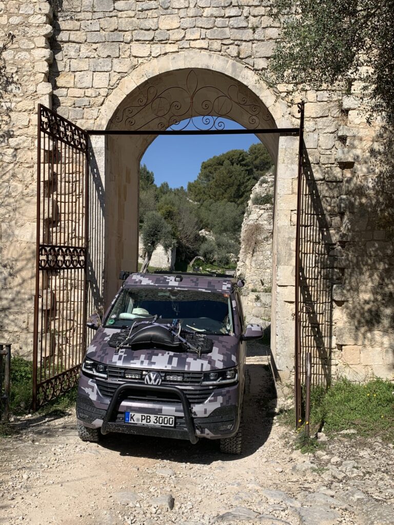 The old city gate of Noto Antica