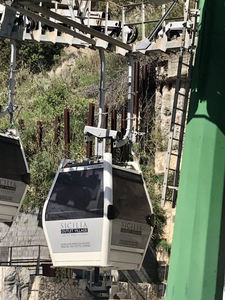 Cable car in Taormina