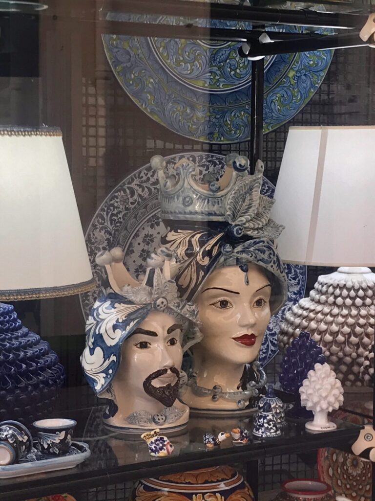 Sicilian ceramic heads