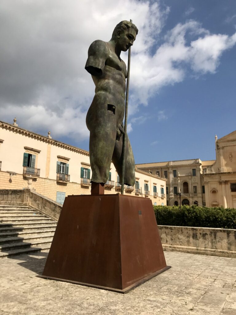 Bronze statue by Igor Mitoraj