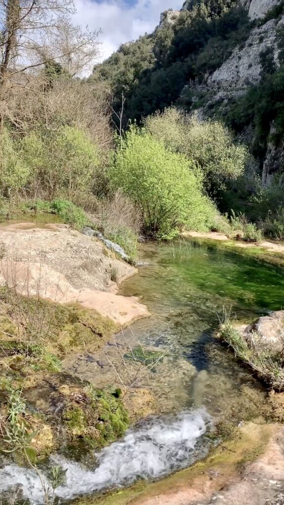 De rivier Cassabile in Sicilië