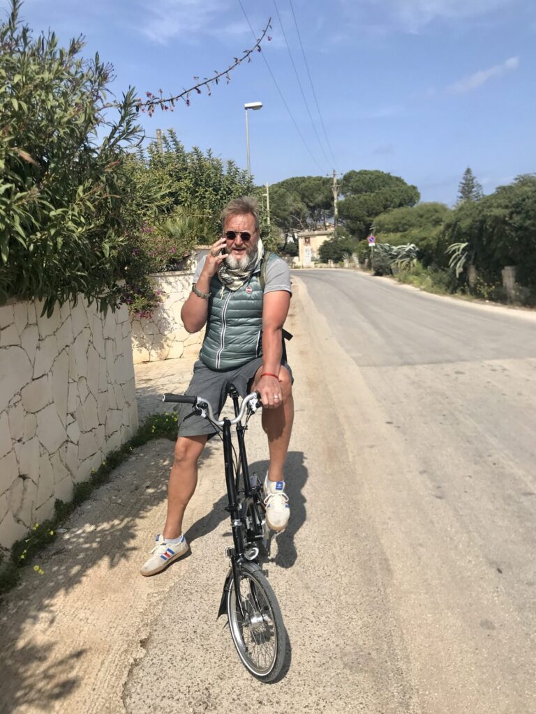 Marc Häusgen auf dem Fahrrad