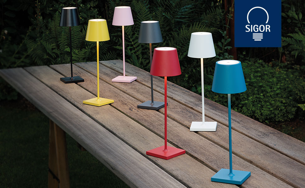 de nombreuses lampes Sigor Nuindie colorées