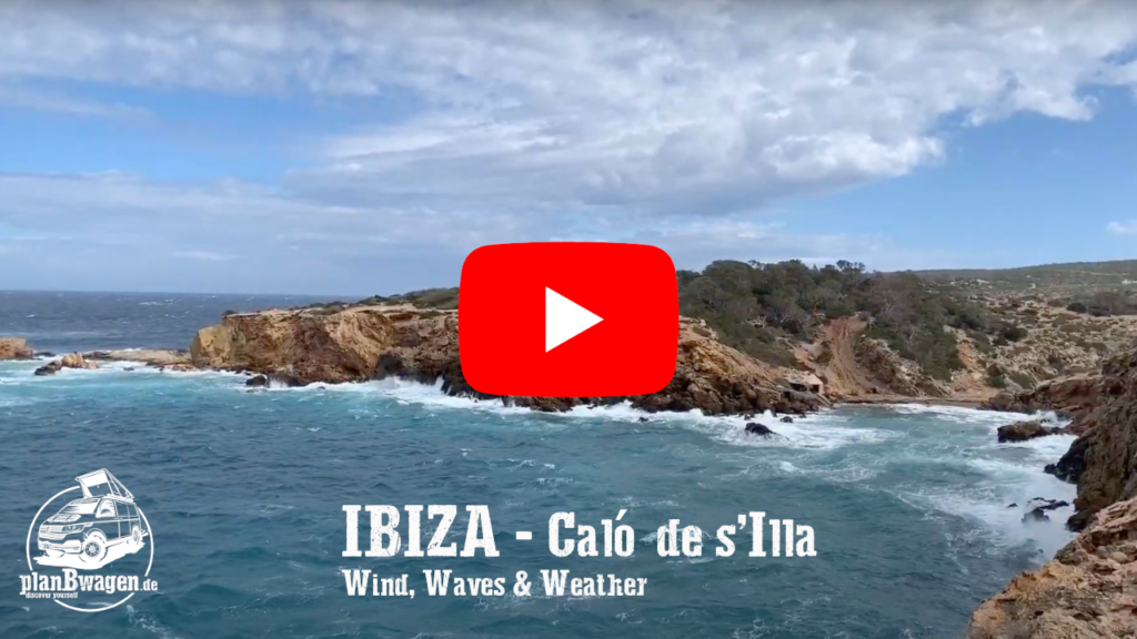 IBIZA - Caló de s'Illa - Viento, olas y tiempo