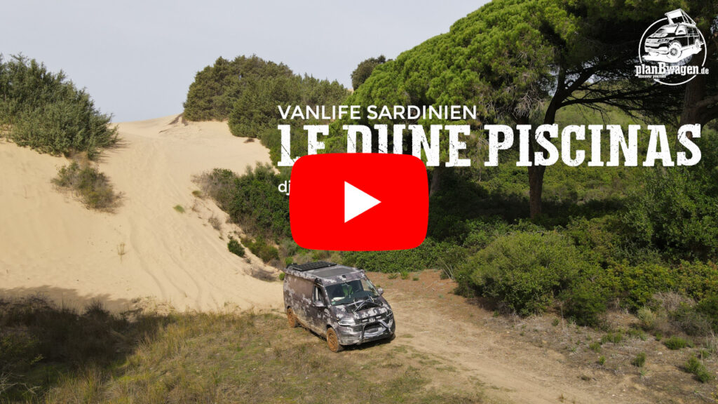Terranger 4x4 SpaceCamper at Dune di Piscinas as well as "Red River" Sardinia - dji DRONE MAVIC AIR 2