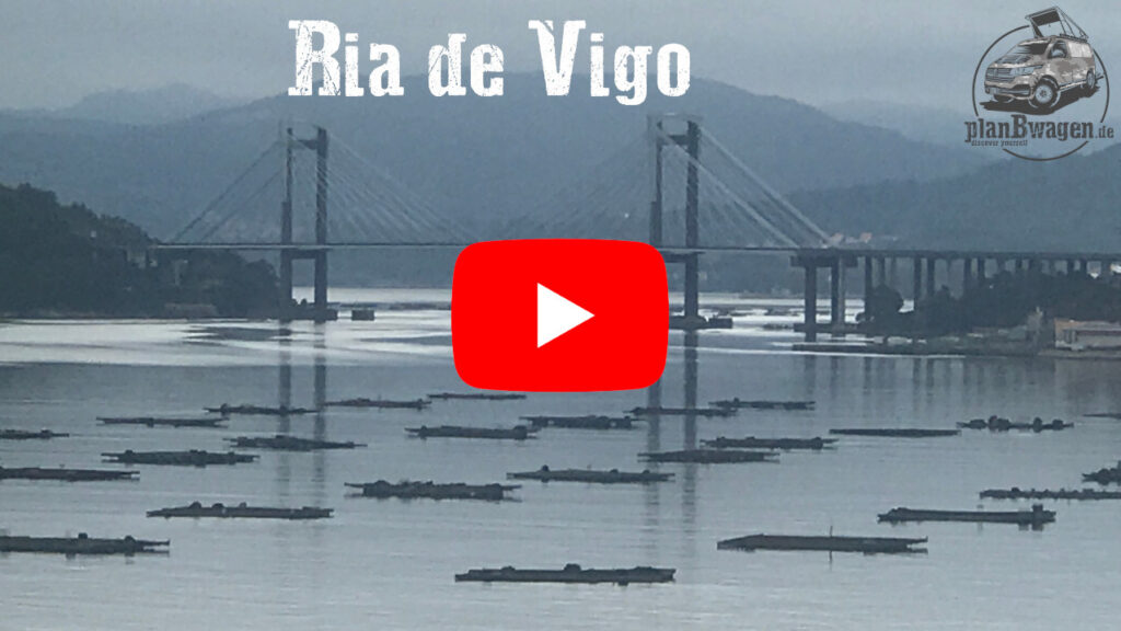 Luftaufnahmen des Ría de Vigo, Vigo, Hafenstadt, Provinz Pontevedra, Galicien, Nordwesten Spaniens