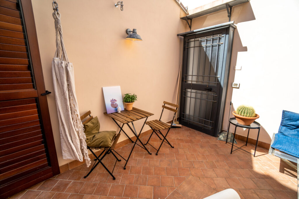 Terrasse, Atrium, Palermo Blu, Centro Storico, Ballarò, Pallazzo Vertrano, Casa Vacanza