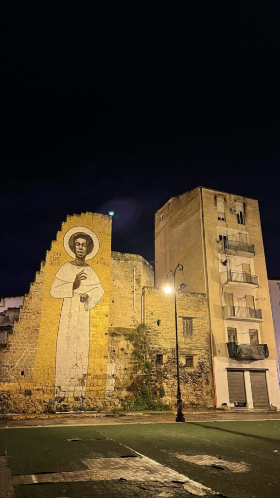 "San Benedetto il Moro",Igor Scalisi Palminteri, Palermo Street Art, at the Ballaro. 