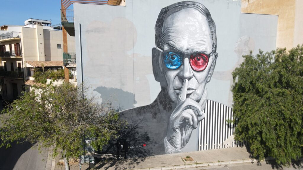 Arte callejero en Bagheria: Ennio Morricone